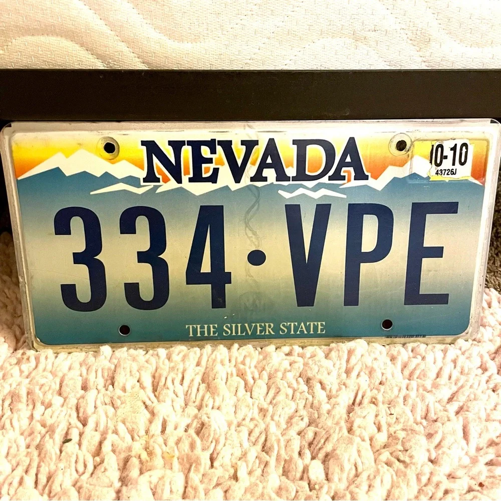 Nevada The Silver State License Plate